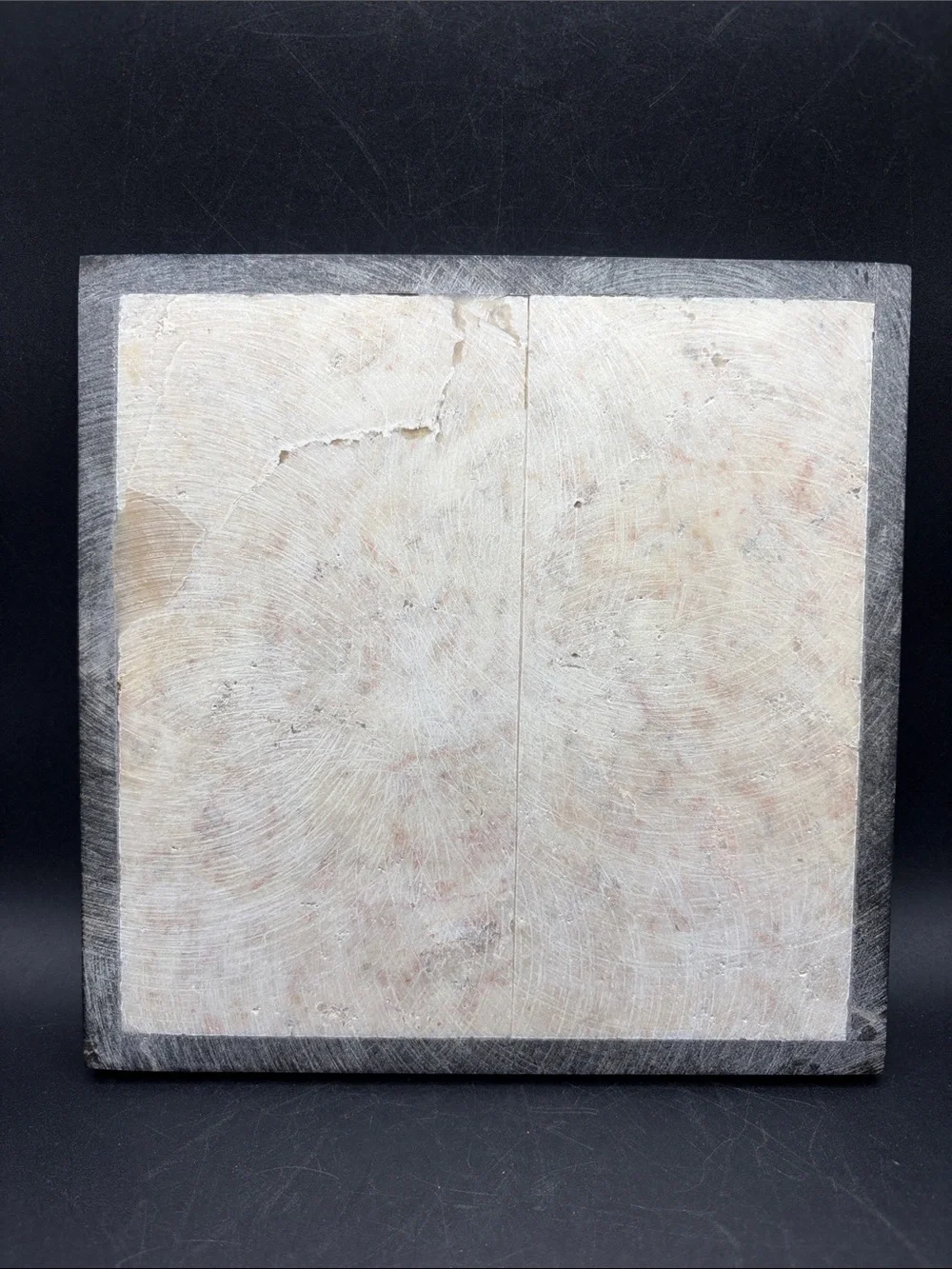 Black & White Stone Etched Mayan Pyramid Motif Chessboard Game Board Home Decor